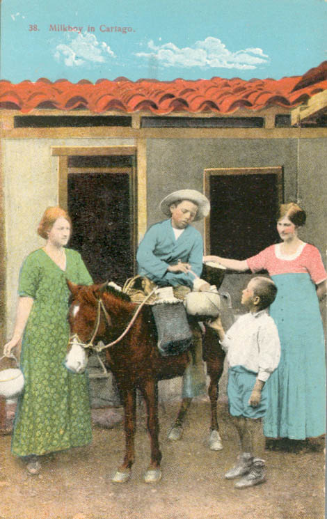 Livraison du lait, Cartago  Annes 1910.