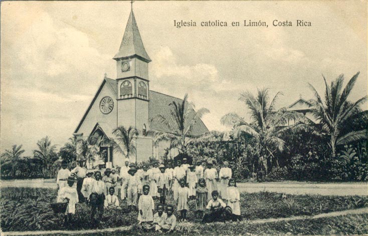 Lglise catholique, Limn, Costa Rica, annes 1920.