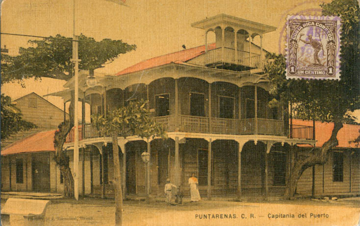Capitainerie du port, Puntarenas - annes 1910.